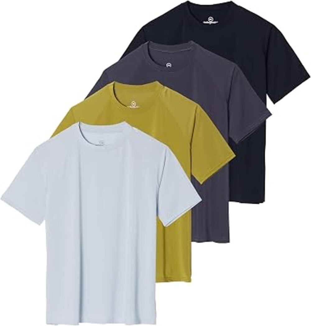 Real Essentials Women’s 4 Pack Short Sleeve Rash Guard Swim Shirts 2XL New